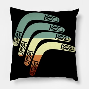 Boomerang Retro Vintage Sport Indigenous Pillow