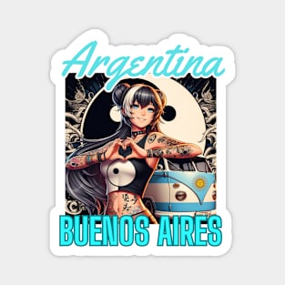 Kawaii, Anime Girl, Argentina Buenos Aires  | Catsie Cat Magnet