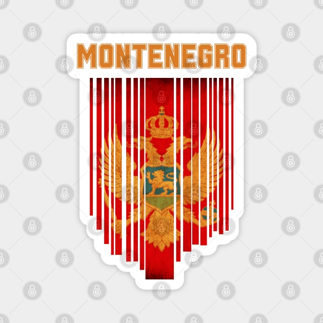 Montenegro flag Magnet by eka123