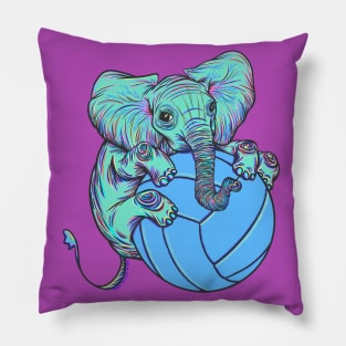 Roo the Elephant no background Pillow