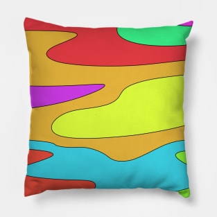 Rainbow clouds pattern Pillow