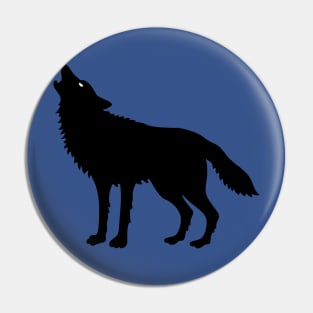 Howling Wolf (Silhouette) Pin