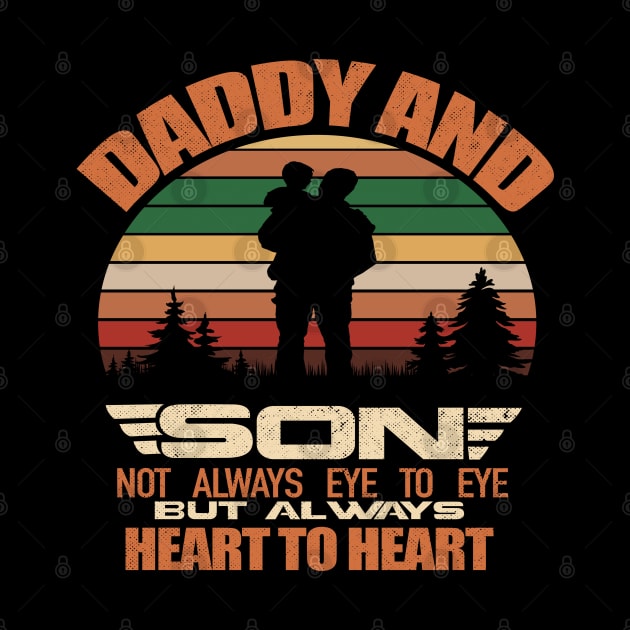 Daddy And Son Not Always Eye To Eye But Always Heart To Heart by Christyn Evans