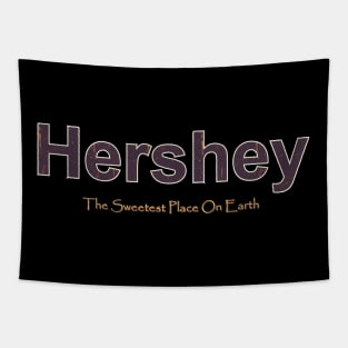 Hershey Grunge Text Tapestry