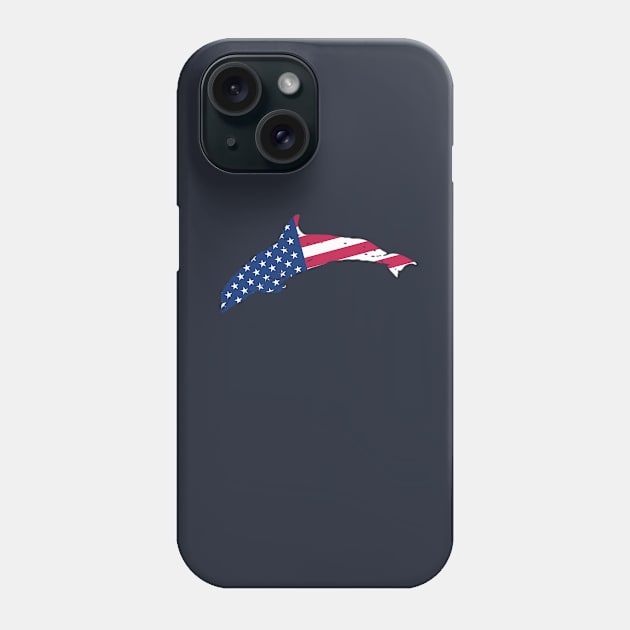 Patriotic Rooster with the US Flag Phone Case by RJCatch