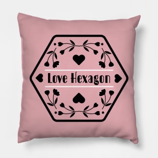 Love Triangle (Hexagon) | Book Tropes | Book themed Pillow