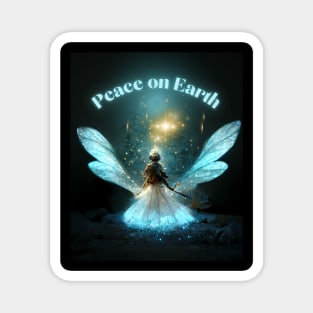 Christmas Peace - Holy Angel on Xmas Evening Magnet