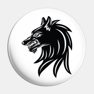 Wolf Head Pin