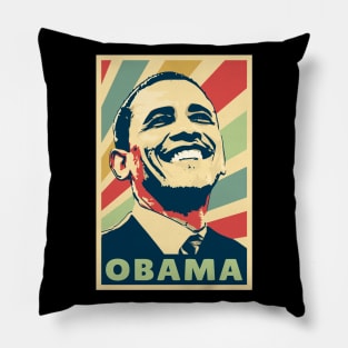 Barack Obama Vintage Colors Pillow