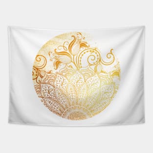 Mandala GoldenBrush Tapestry