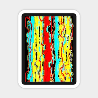 Bush Ants Abstract Digital Var 18 Further Abstracted Magnet