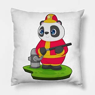 Panda Firefighter Fire hose Pillow