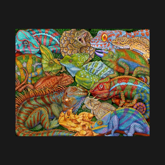 Lizards by Tim Jeffs Art