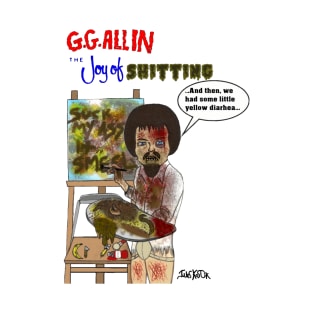 GG Allin / Bob Ross Parody T-Shirt