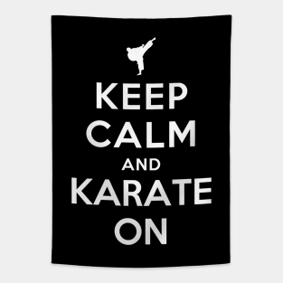 Keep Calm and Karate On Tapestry