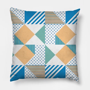 Geometric Polka Dots Petit Pois Cream Pillow