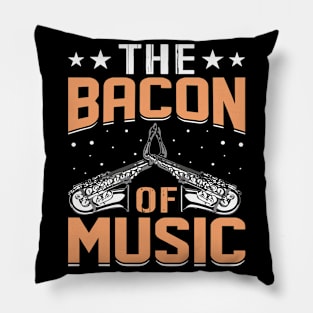 The Bacon of Music Design Saxophone Pillow