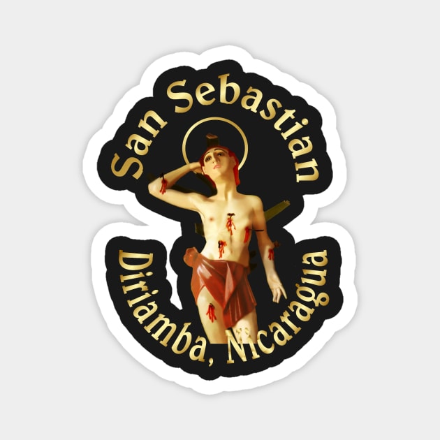 San Sebastian Diriamba Nicaragua Santo Patron Catholic Saint Magnet by hispanicworld