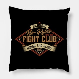 No Rules Fight Club Pillow