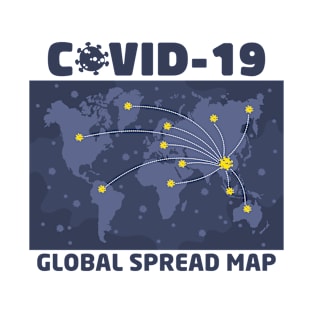 Global Spread Map of Covid-19 T-Shirt