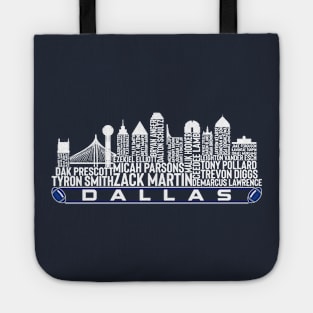 Dallas Football Team 23 Player Roster, Dallas City Skyline Tote