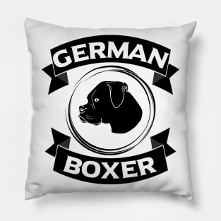 German Boxer Dog Head dog owners dog lovers Pillow