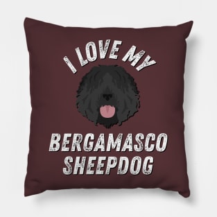 I love my Bergamasco Sheepdog Life is better with my dogs Dogs I love all the dogs Pillow