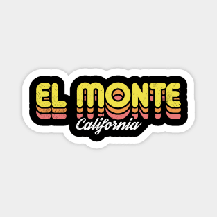 Retro El Monte California Magnet