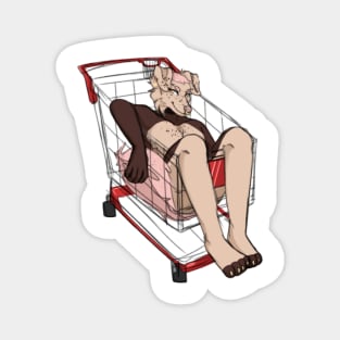 Lloyd in a Cart Magnet