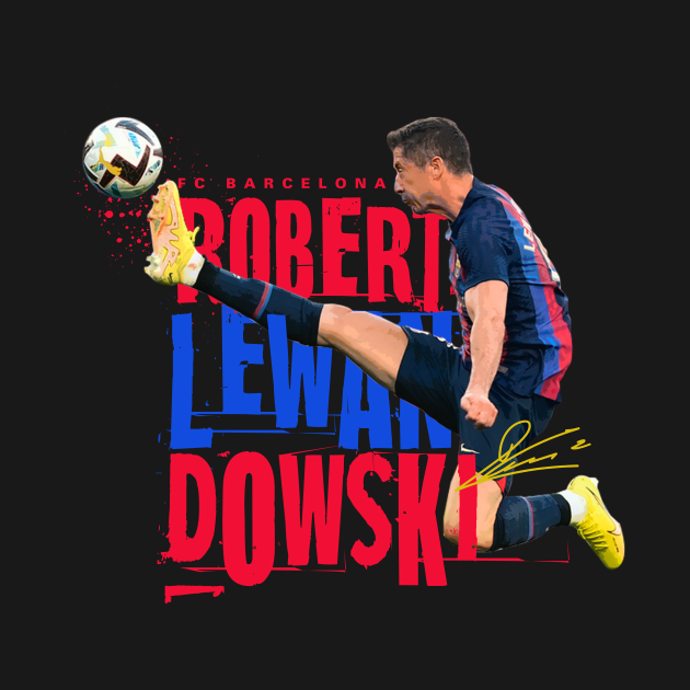 Robert Lewandowski - Robert Lewandowski Barcelona - T-Shirt | TeePublic