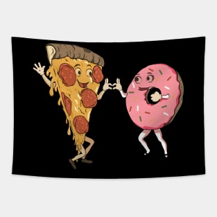 Pizza and donut... An amazing and wonderful love Tapestry