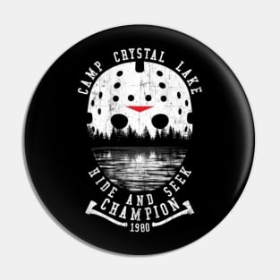 Crystal Lake Hide and Seek Champion Pin