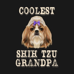 Coolest Shih Tzu Dog Grandpa T-Shirt