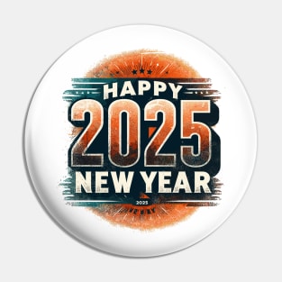 Happy New Year 2025 Pin