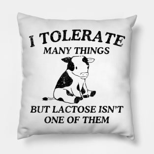 I tolerate many things but lactose isn't one of them Funny Pillow