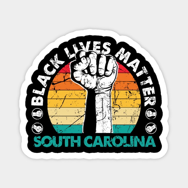 South Carolina black lives matter political protest Magnet by Jannysingle