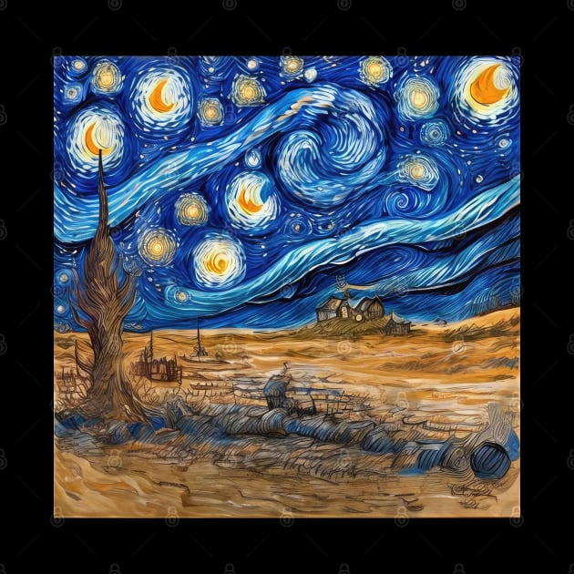 Starry Night Style by Buff Geeks Art