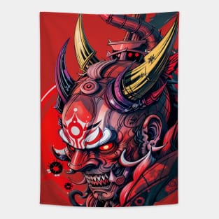 oni mask Tapestry