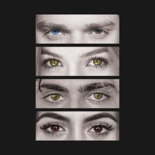 Shadowhunters eyes: Alec Lightwood, Jace Herondale, Clary Fray, Izzy Lightwood - Parabatai T-Shirt