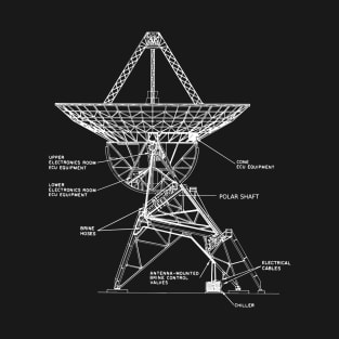 Space Antenna Diagram Artwork T-Shirt