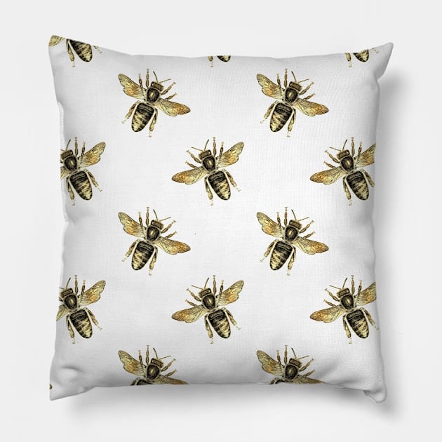 Honey Bee Neck Gator Bee Pattern Pillow by DANPUBLIC