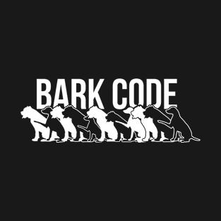 Bark Code Dog Funny Barcode T-Shirt