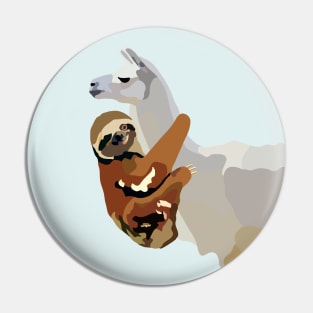 Sloth Llama Pin