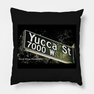 Yucca Street2, Hollywood, California by Mistah Wilson Pillow