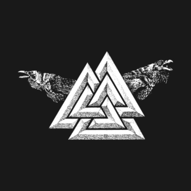huginn and muninn odin s symbol valknut apparel huginn and muninn