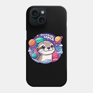 Otter Space lover Astronaut Funny Space Otter Phone Case