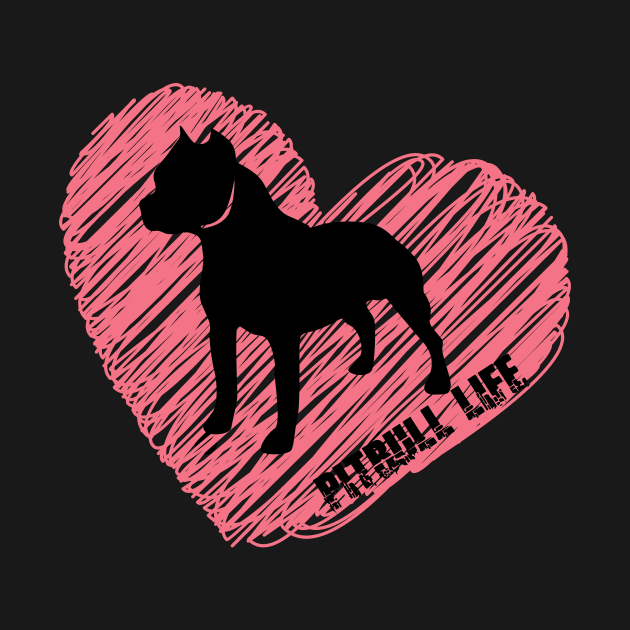 Pitbull Life Merch Design by greygoodz