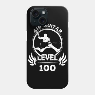 Level 100 Air Guitarist Funny Musician Gift Phone Case