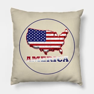 America Logo Pillow