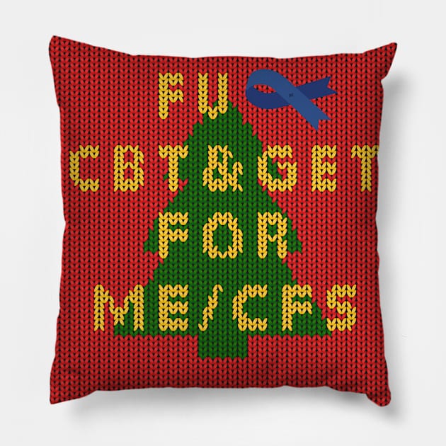 NO CBT & GET for ME/CFS - Christmas Edition Pillow by uncutcreations